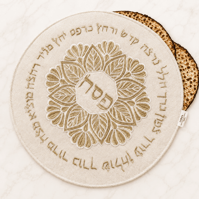 Couvre-Matza Noa — lin beige