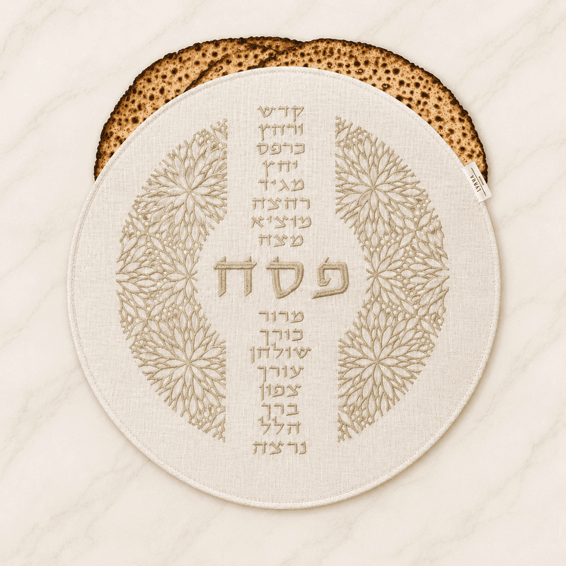 Couvre-Matza Yam — lin beige