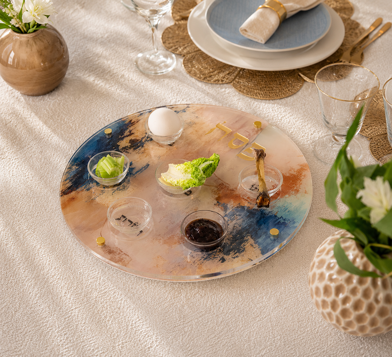 Plateau de Seder — Bleu